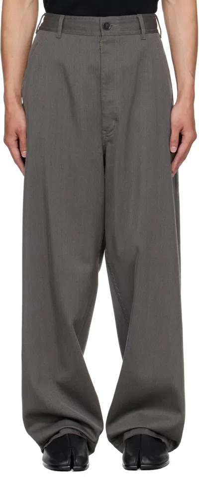Maison Margiela Gray Wool Trousers