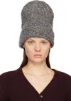Maison Margiela Gray Xl Wool Beanie In Gray