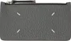 Maison Margiela Gray Zip Card Holder