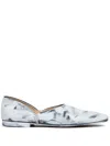 Maison Margiela Bianchetto Grecian Slippers Man Mat Bianchetto In Black/mat Bianchetto