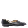 Maison Margiela Leather Grecian Slider Slippers Round Toe In Black