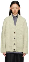 Maison Margiela Green Botanical Dye Cardigan In 709m Pistachio
