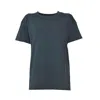 Maison Margiela Green Cotton T-shirt With Reverse Logo In Green