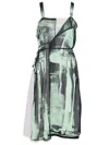 Maison Margiela Freeze-frame Silk Dress In 962