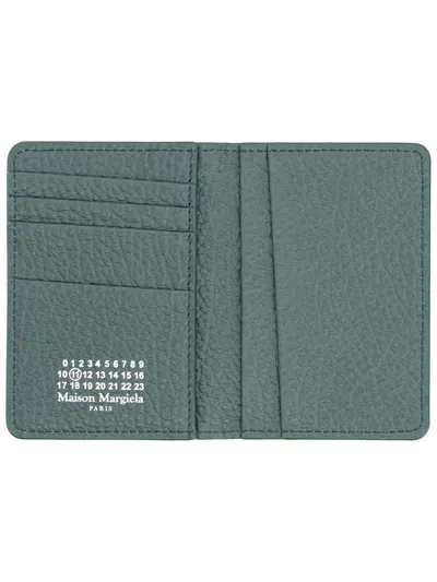 Maison Margiela Green Leather Italian Wallet