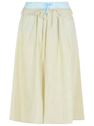 MAISON MARGIELA MAISON MARGIELA GREEN VISCOSE SKIRT