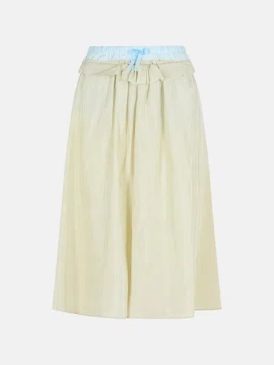 Maison Margiela Green Viscose Skirt