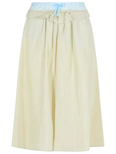 MAISON MARGIELA MAISON MARGIELA GREEN VISCOSE SKIRT WOMEN