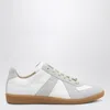 Maison Margiela Off White Leather And Grey Suede Replica Sneakers