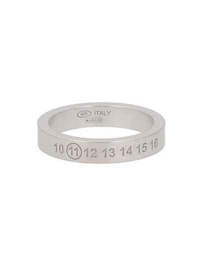 Maison Margiela Grey Brass Ring In Neutral