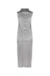 Maison Margiela Grey Jersey Dress In Grey