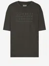 Maison Margiela Graphic Crew Neck Short Sleeve Relaxed T-shirt In Brown