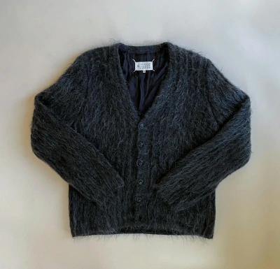 Pre-owned Maison Margiela Grey Mohair Cardigan