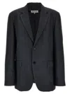 Maison Margiela Single-breasted Blazer With Button Cuffs And Pockets In Grey