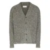 Maison Margiela Textured Button-up Cardigan In Green