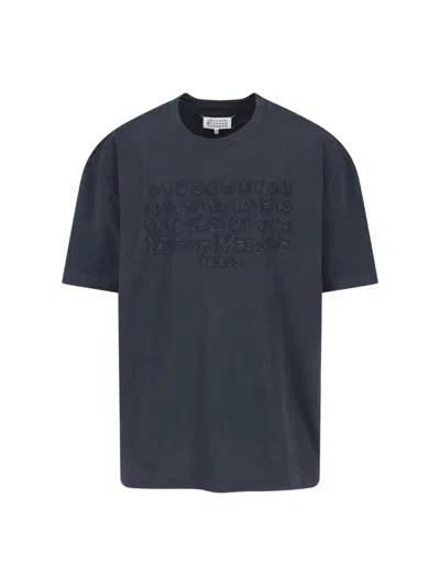 MAISON MARGIELA GREY T-SHIRT AND POLO COLLECTION WITH CUTS