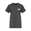 Maison Margiela Charcoal Brand-print Crewneck Cotton-jersey T-shirt In Gray