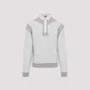 Maison Margiela Cotton Hoodie With Pointed Collar And Side Pockets In Grey