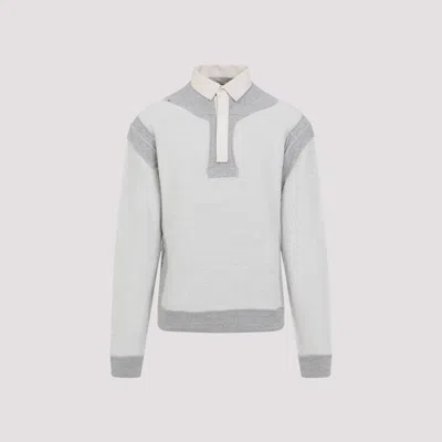 MAISON MARGIELA GREY TEXTURED POLO