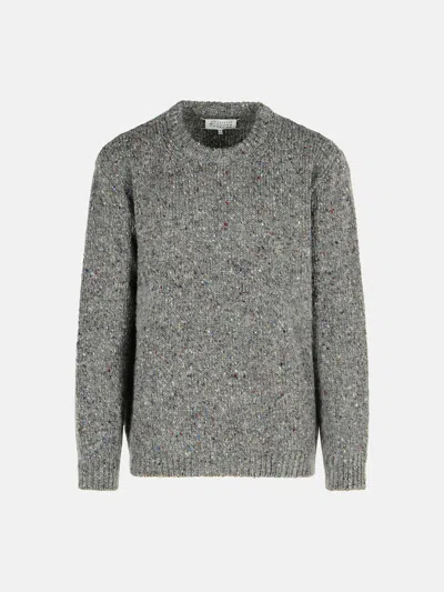 Maison Margiela Grey Virgin Wool Sweater In Gray