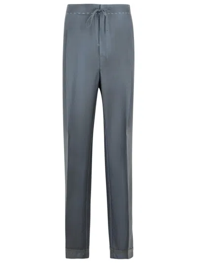 MAISON MARGIELA MAISON MARGIELA GREY WOOL BLEND TROUSERS