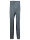 Maison Margiela Wool Blend Trousers Drawstring Waist In Grey