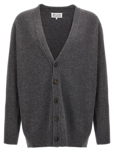 MAISON MARGIELA GREY WOOL CARDIGAN