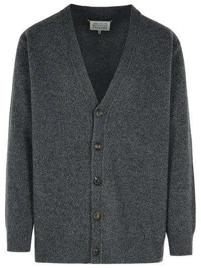 MAISON MARGIELA MAISON MARGIELA GREY WOOL CARDIGAN