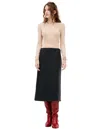 Maison Margiela Grey Wool Skirt In Grey
