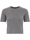 Maison Margiela Crew-neck Wool T-shirt In Grey