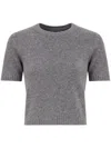 Maison Margiela Crew-neck Wool T-shirt In Grey
