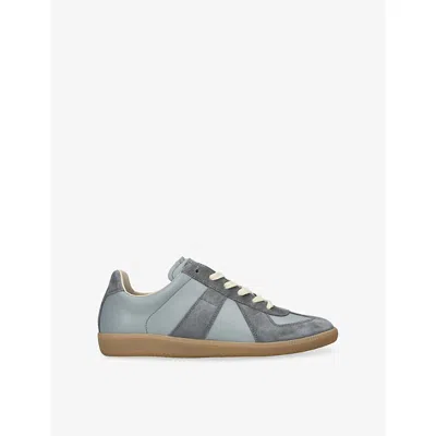 Maison Margiela Grey/light Replica Leather Trainers Eur 43 / 9 Uk In Gray