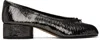 Maison Margiela Gunmetal Tabi Broken Mirror New Ballerina Heels In T8001 Nine Iron
