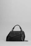 MAISON MARGIELA SHOULDER BAG IN BLACK LEATHER