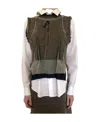 Maison Margiela Hand Stitched Vest In Black