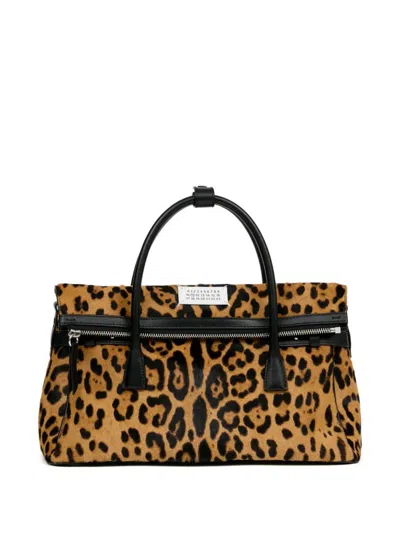 Maison Margiela Tote Bag With Adjustable Shoulder Strap In Brown