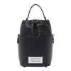 Maison Margiela 5ac Drawstring Small Bucket Bag In Black