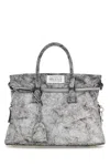 Maison Margiela Two-tone Leather Medium 5ac Loved To Death Handbag In Multi