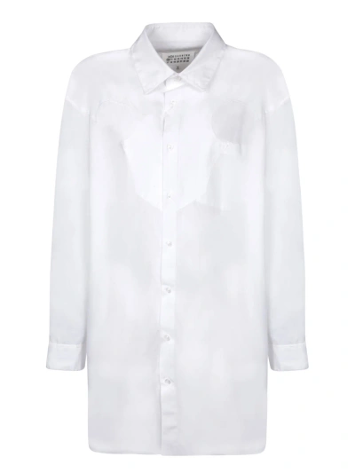 Maison Margiela Handle Stitching White Dress Shirt