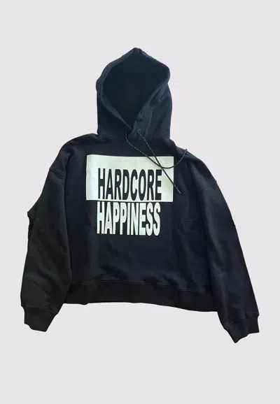 Pre-owned Maison Margiela Hardcore Happiness Hoodie In Black