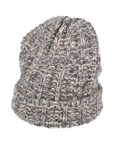 Maison Margiela Hat Grey Size M Wool In Gray