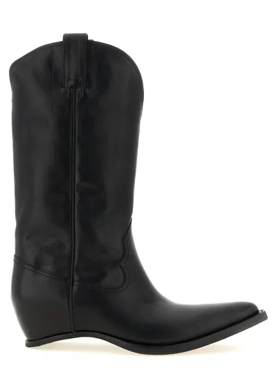Maison Margiela Heel-less Western High Boots H45 Black