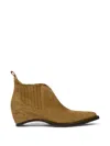 Maison Margiela Western Chelsea Heel-less Ankle Boots In Brown