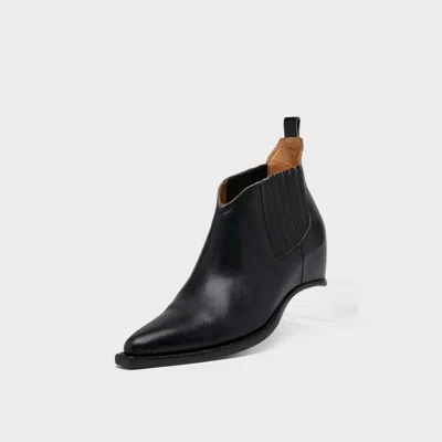 Maison Margiela Heel-less Western Chelsea Boots Man Black