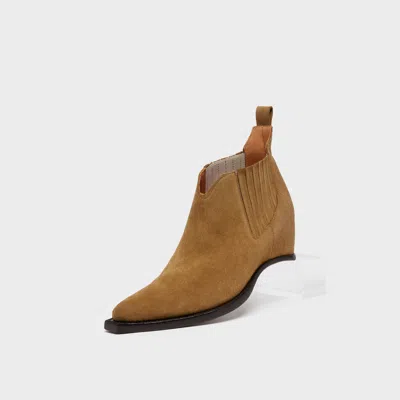 Maison Margiela Heel-less Western Chelsea Boots Man Brown