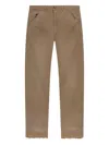 Maison Margiela Herringbone Pattern Straight Leg Trousers In Brown