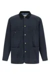 Maison Margiela Tailored Sports Jacket With Collar And Long Sleeves In Blue
