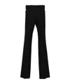Maison Margiela Herringbone-pattern Wool Trousers In Black