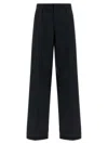 Maison Margiela Herringbone Trousers Pants Black In Black