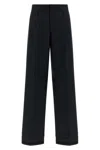 Maison Margiela Herringbone Trousers Pants Black In Black